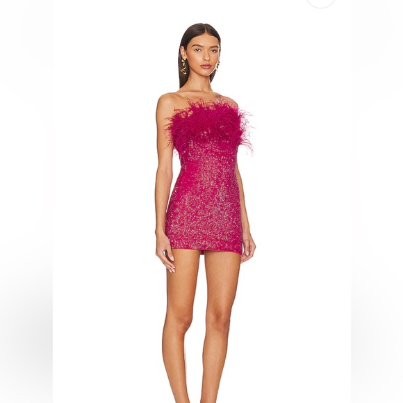 Retrofete Fuchsia Torin Dress Size Small - Picture 3 of 15